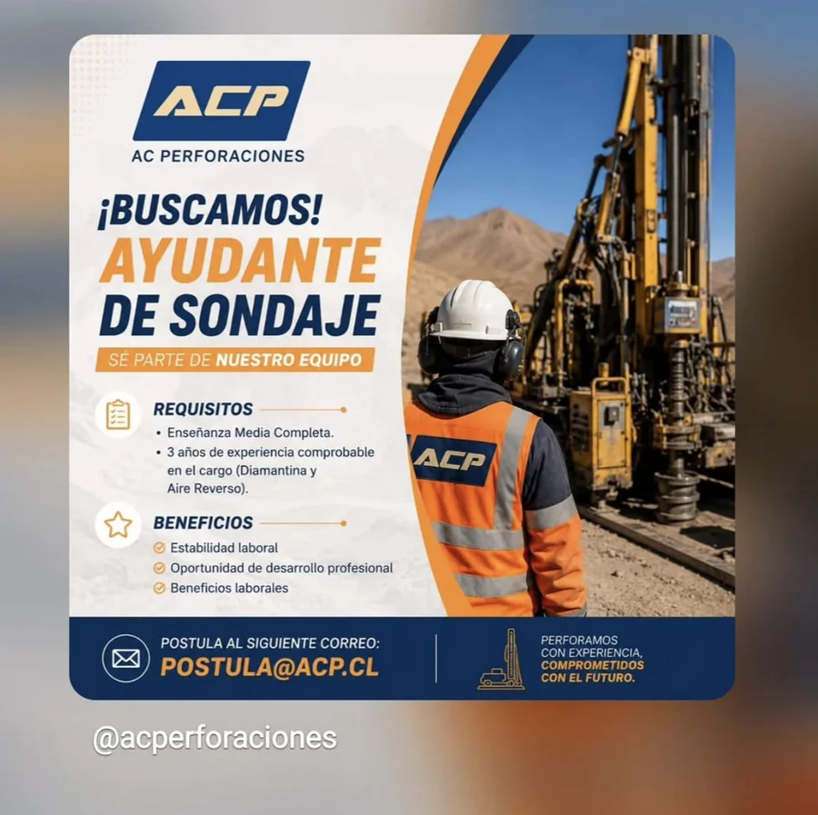 Ayudante de Sondaje - ACP Perforaciones - imagen 1