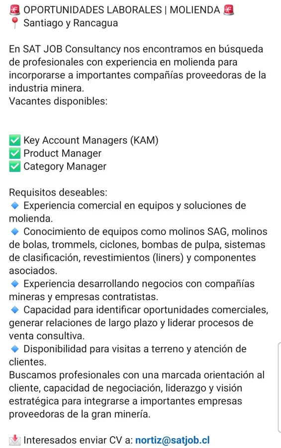 Oportunidades en Molienda para Minería - imagen 1
