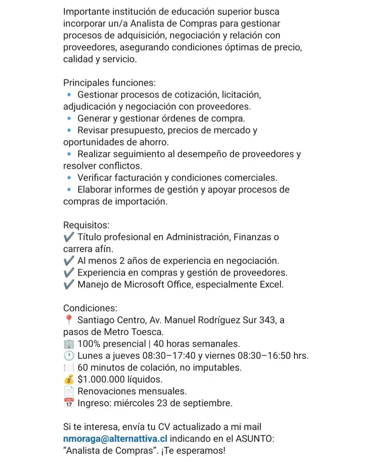 Analista de Compras - imagen 1