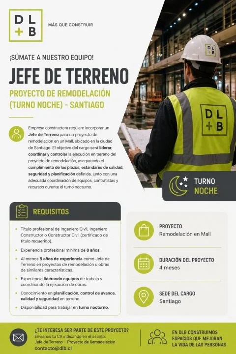Jefe de Terreno (Turno Noche) - imagen 1