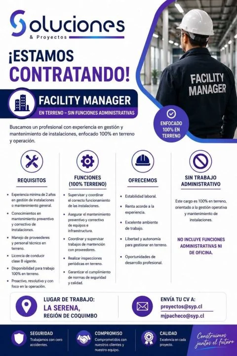Facility Manager en Terreno - imagen 1