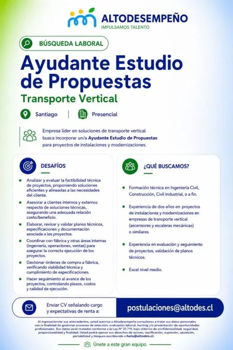 Ayudante Estudio de Propuestas - imagen 1
