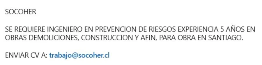 Ingeniero en Prevención de Riesgos - imagen 1