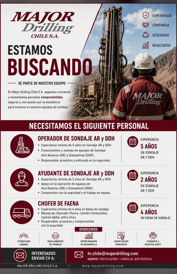 Operadores y Ayudantes de Sondaje en Chile - imagen 1