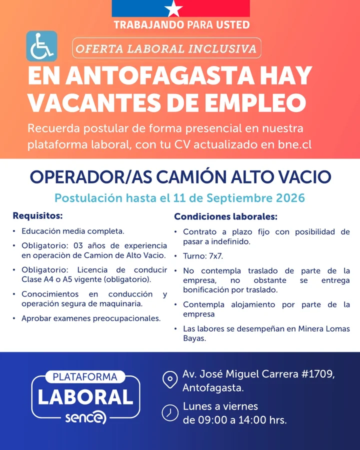 Operador/a de Camión Alto Vacío - imagen 1