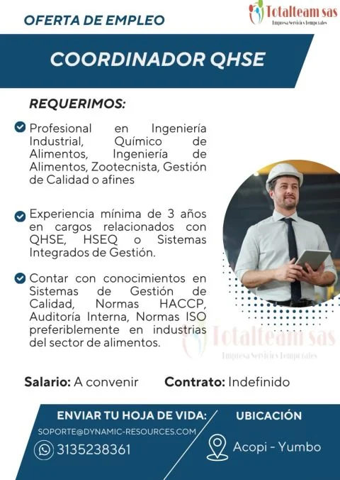 Coordinador QHSE - imagen 1