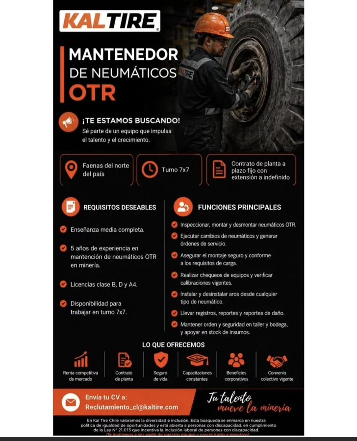 Mantenimiento de Neumáticos OTR - imagen 1
