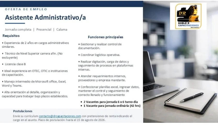 Asistente Administrativo/a - imagen 1