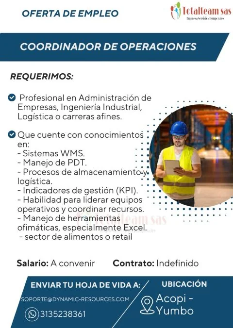 Coordinador de Operaciones - imagen 1