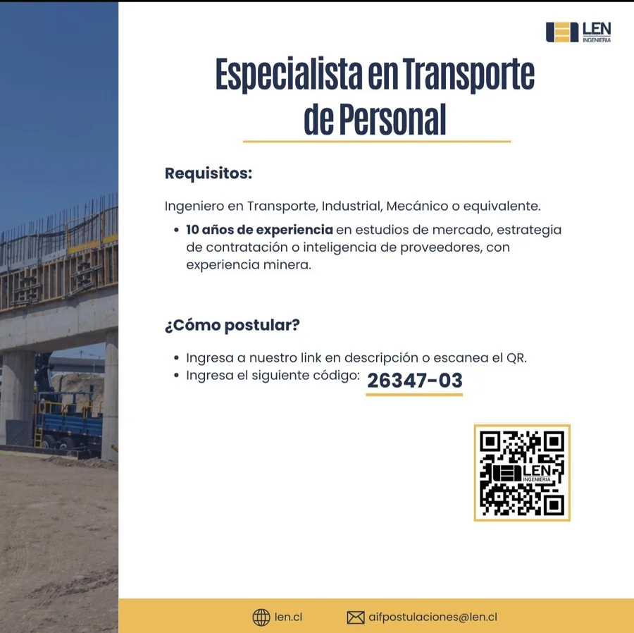 Especialista en Transporte de Personal - imagen 1