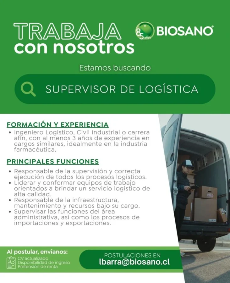 Supervisor de Logística - imagen 1