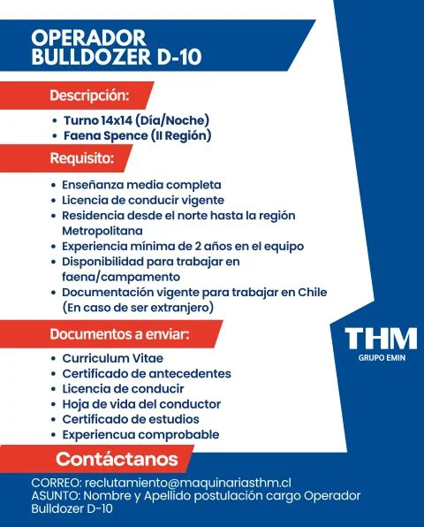 Operador Bulldozer D-10 - imagen 1