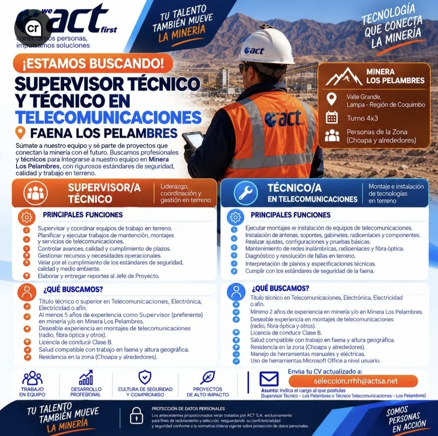 Supervisor Técnico y Técnico en Telecomunicaciones - imagen 1