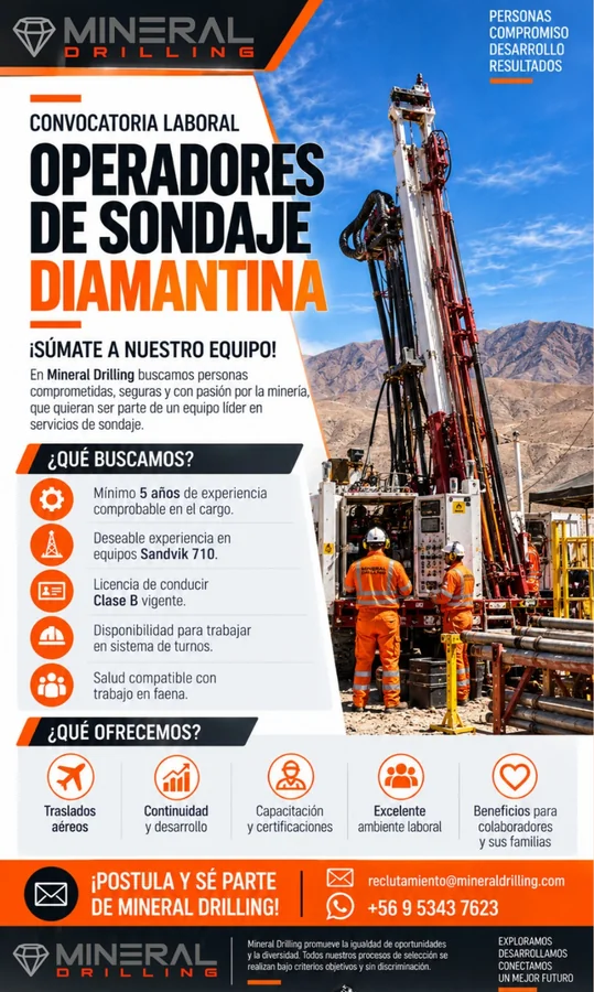 Operador de Sondaje Diamantina - imagen 1