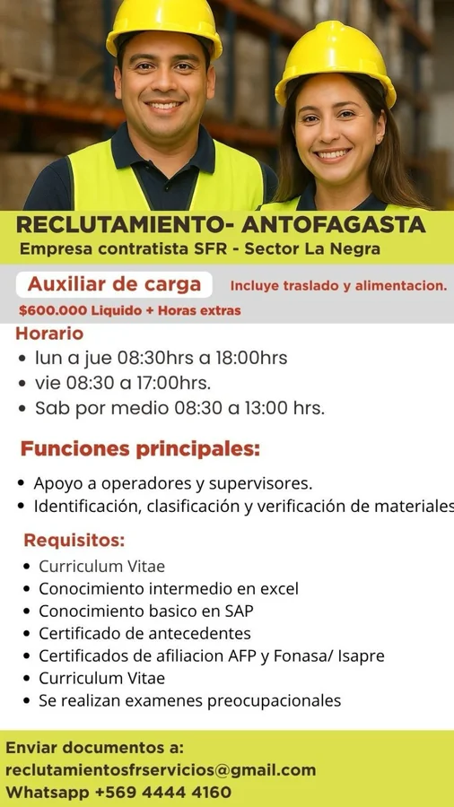 Auxiliar de carga - imagen 1