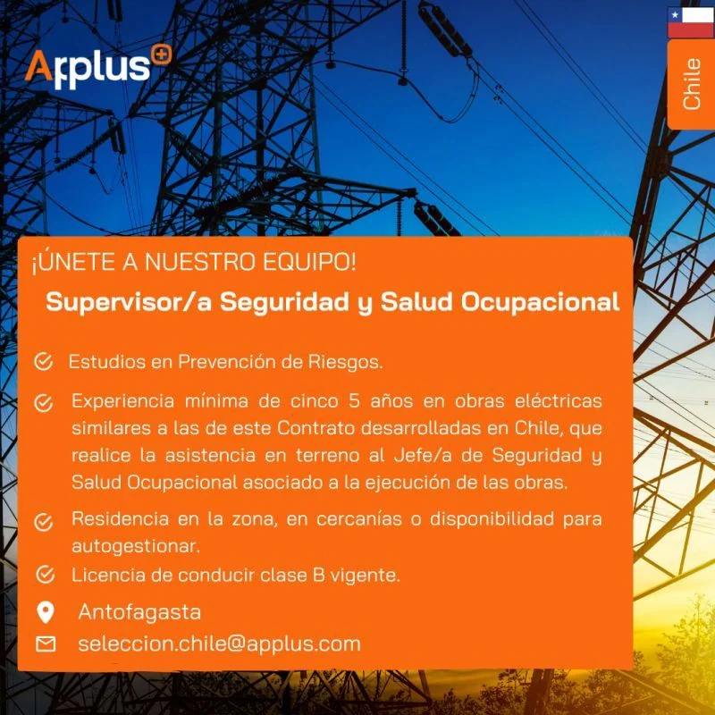 Supervisor/a de Seguridad y Salud Ocupacional - imagen 1