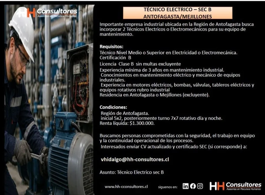 Técnico Eléctrico SEC B - imagen 1