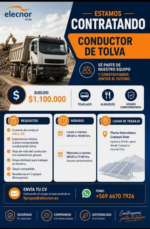 Conductor de Tolva - imagen 1
