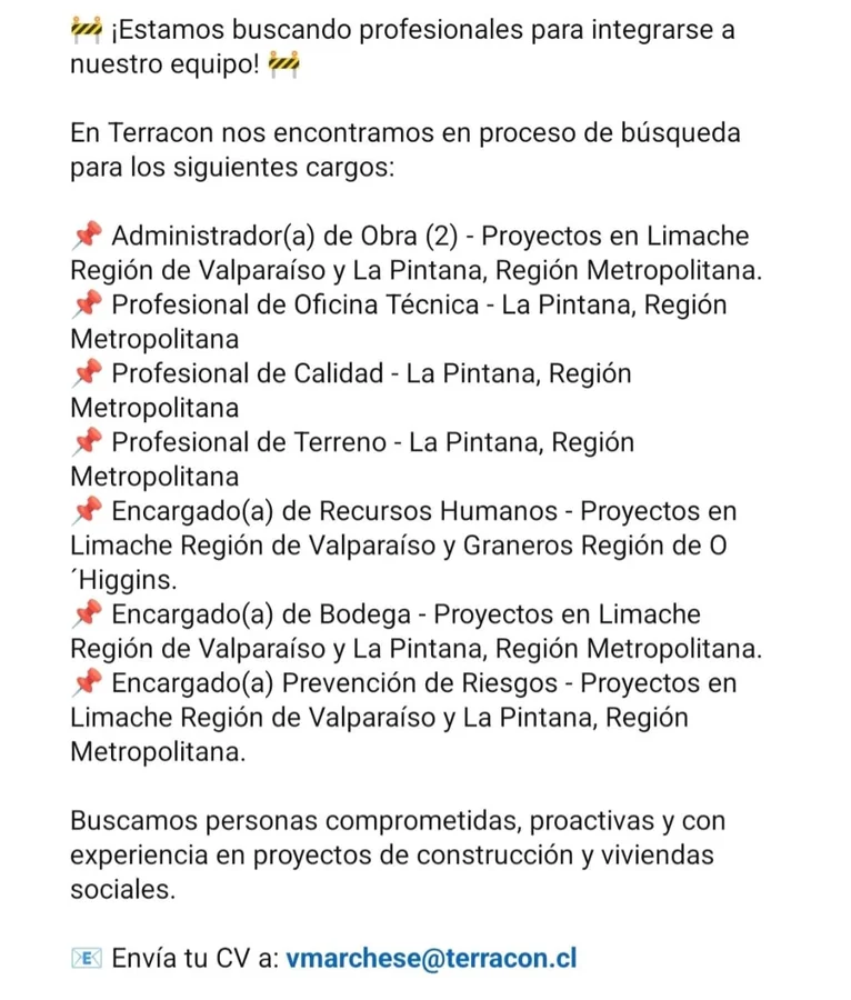 Oportunidades Terracon: Obras y Oficina Técnica - imagen 1