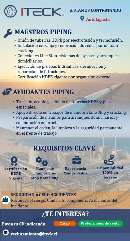 Maestros y Ayudantes Piping - imagen 1