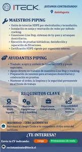 Maestros y Ayudantes Piping - imagen 1