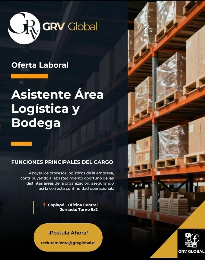 Asistente Área Logística y Bodega - imagen 1