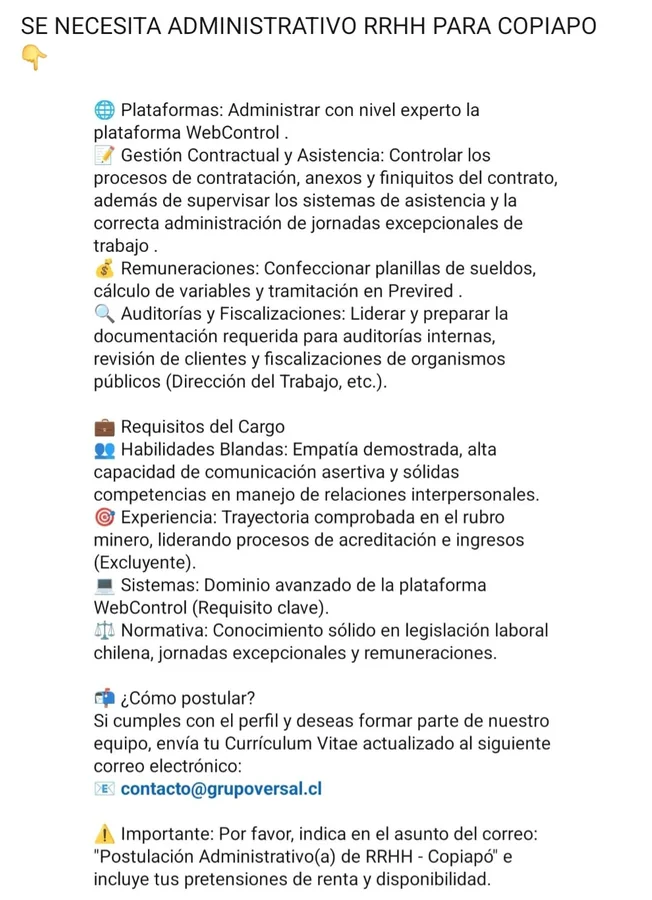 Administrativo de RRHH - imagen 1