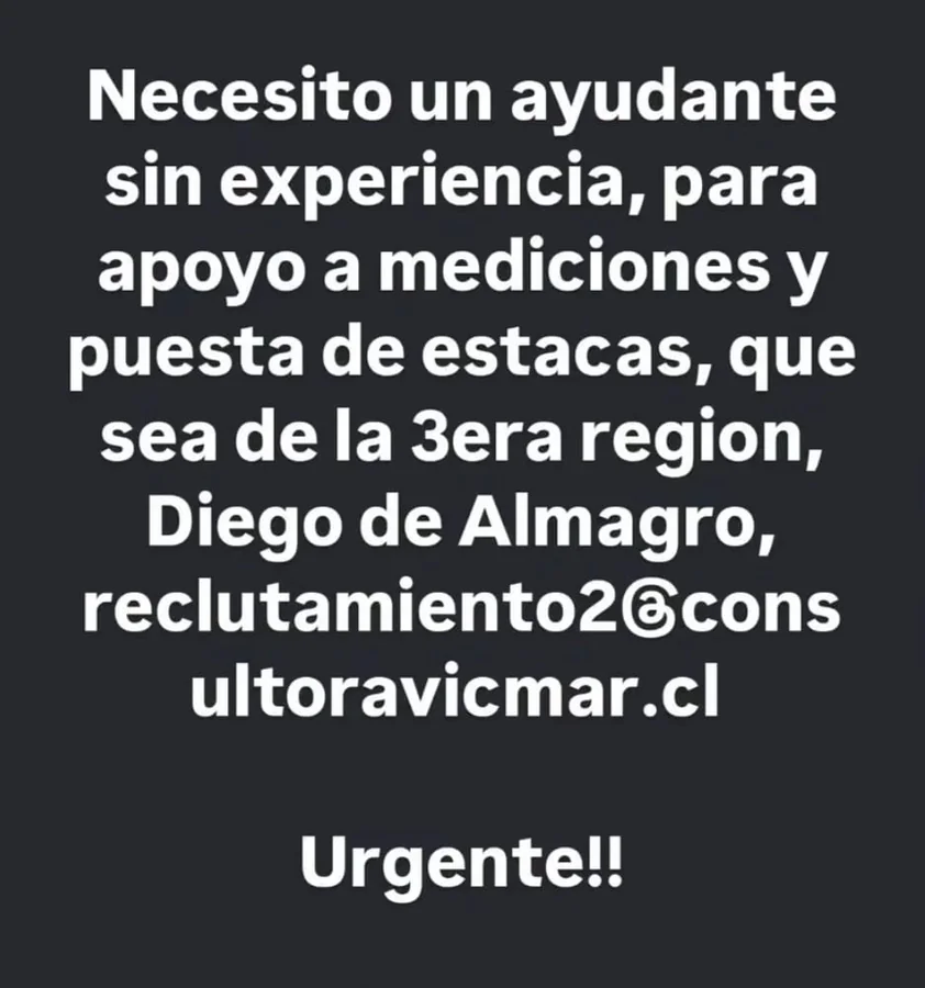 Ayudante sin experiencia para mediciones - imagen 1