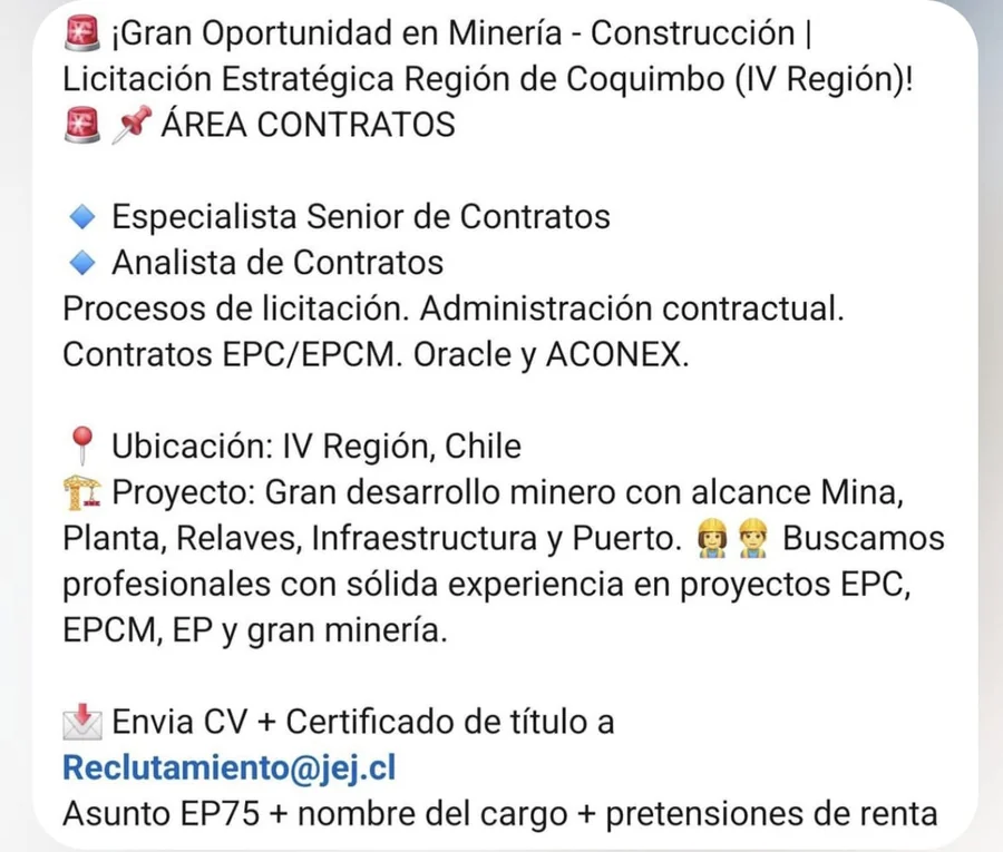 Oportunidad en Minería y Construcción - imagen 1
