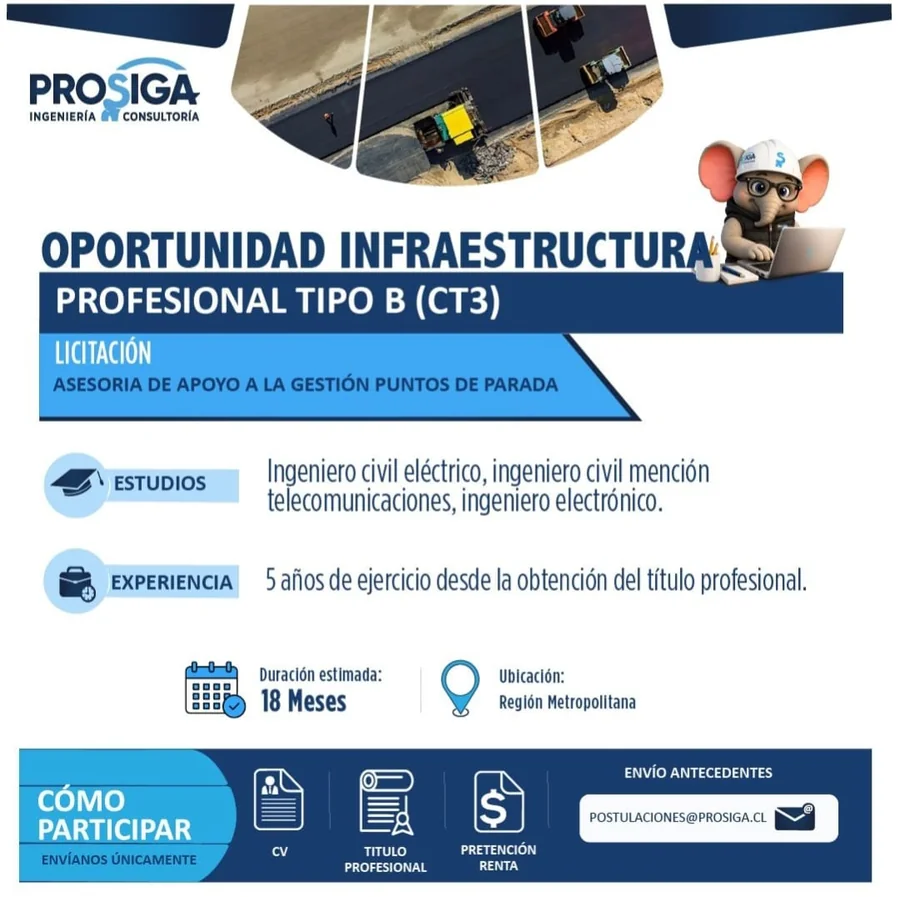 Profesional Tipo B (CT3) - Apoyo a la Gestión - imagen 1