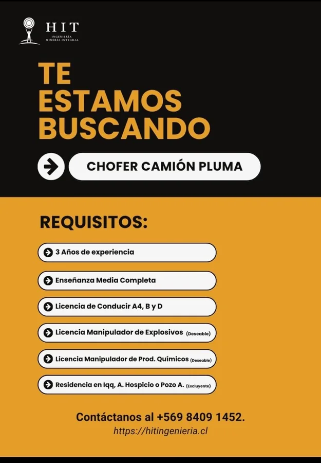 Chofer Camión Pluma - imagen 1