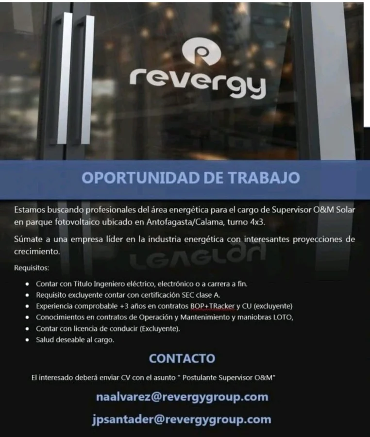 Supervisor O&M Solar - imagen 1