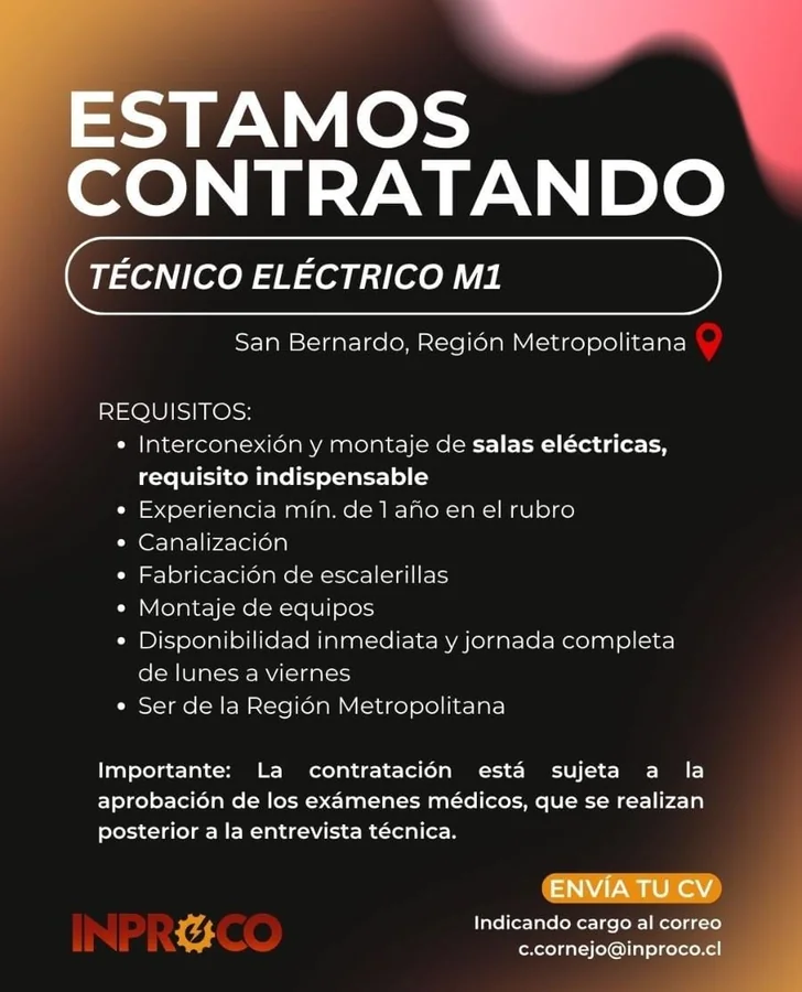 Técnico Eléctrico M1 - imagen 1