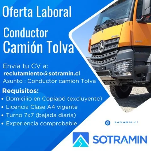 Conductor de Camión Tolva - imagen 1
