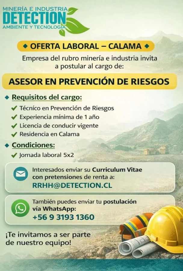 Asesor en Prevención de Riesgos en Minería - imagen 1