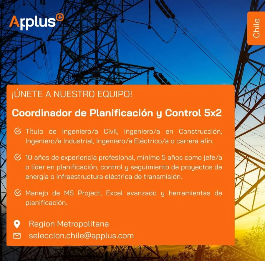 Coordinador de Planificación y Control 5x2 - imagen 1