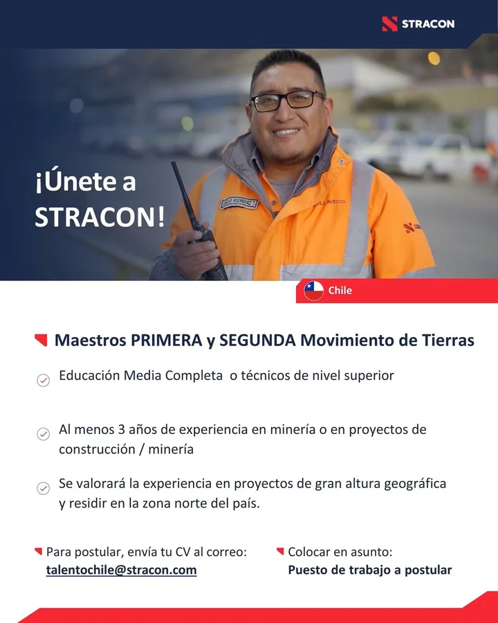Maestro de Primera y Segunda Movimiento de Tierras - imagen 1