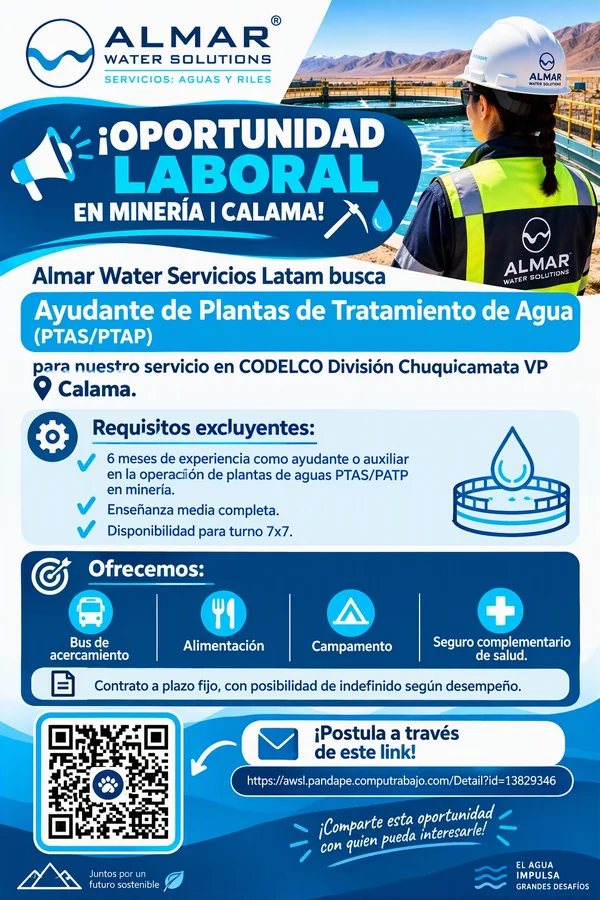 Ayudante de Plantas de Tratamiento de Agua - imagen 1