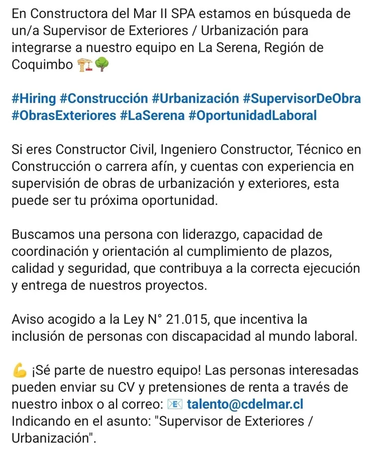 Supervisor de Exteriores y Urbanización - imagen 1