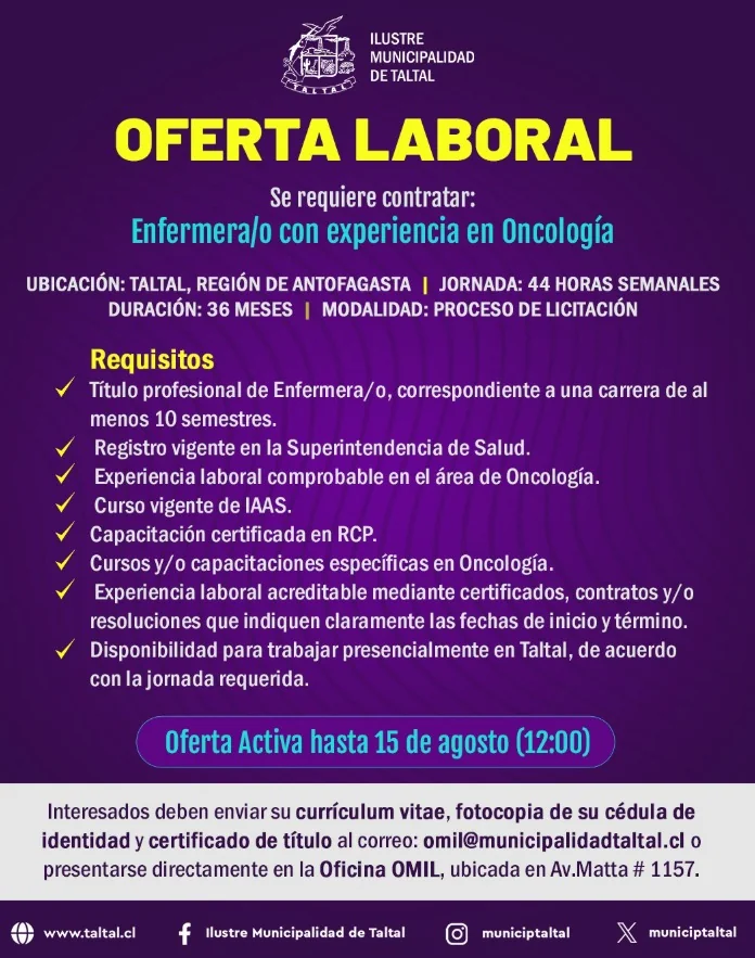 Enfermera/o con experiencia en Oncología - imagen 1