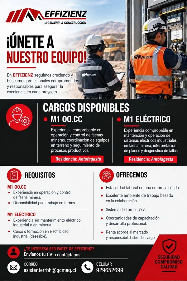 M1 OOCC y M1 Eléctrico en Minería - imagen 1