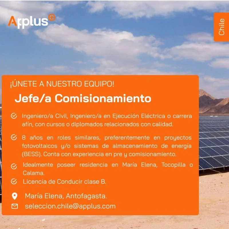 Jefe/a de Comisionamiento - imagen 1