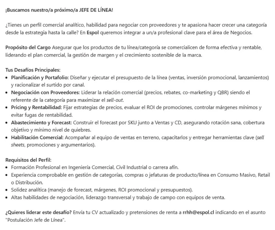 Jefe de Línea - imagen 1