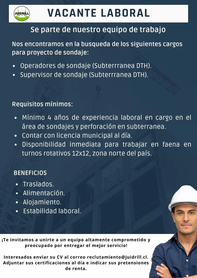 Operadores y Supervisor de Sondaje - imagen 1