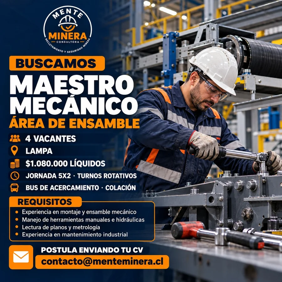 Maestro Mecánico - Área de Ensamble - imagen 1
