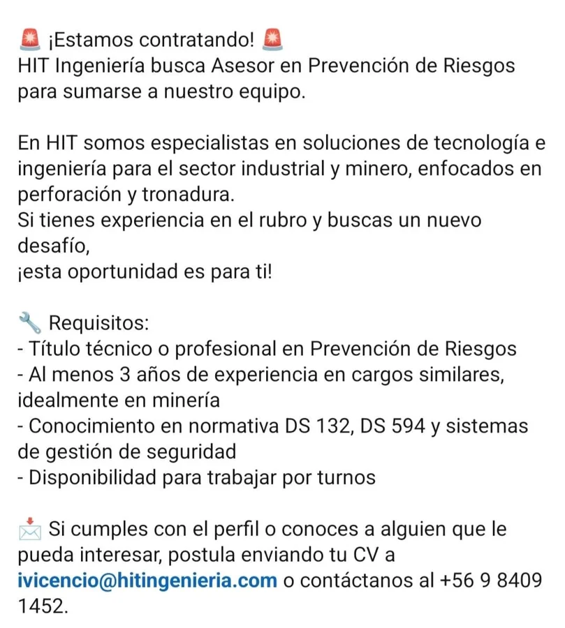 Asesor en Prevención de Riesgos - imagen 1