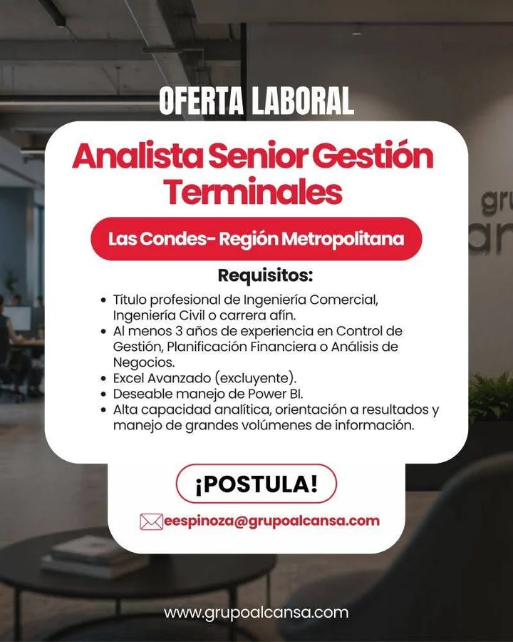 Analista Senior de Gestión - Terminales - imagen 1