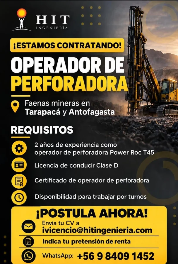 Operador de Perforadora - imagen 1