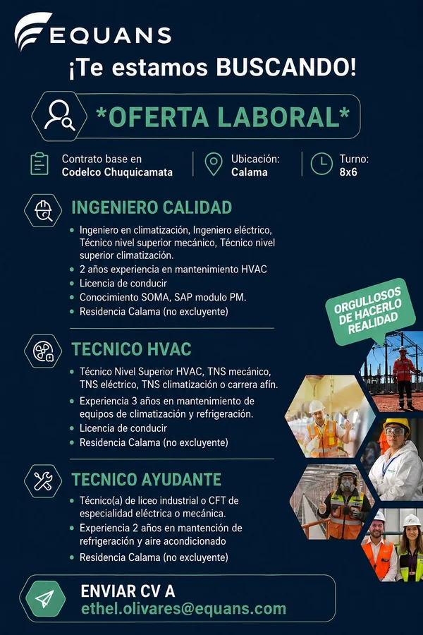 Ingeniero de Calidad y Técnicos HVAC - imagen 1