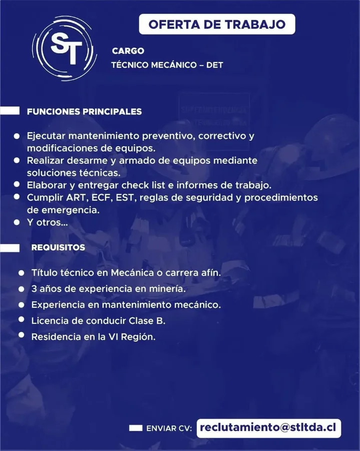 Técnico mecánico DET - imagen 1